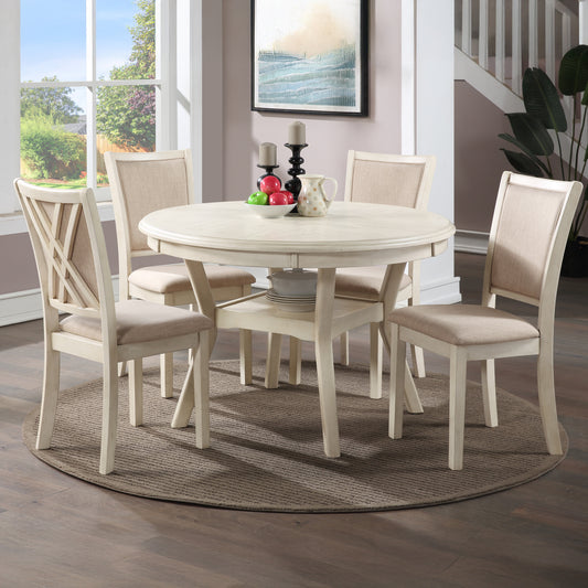 New Classic 5pc Amy Bisque Dining Set