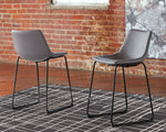 Centiar Upholstered Barstool (2/CN) Gray