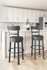 Valebeck Tall UPH Swivel Barstool(1/CN) Black