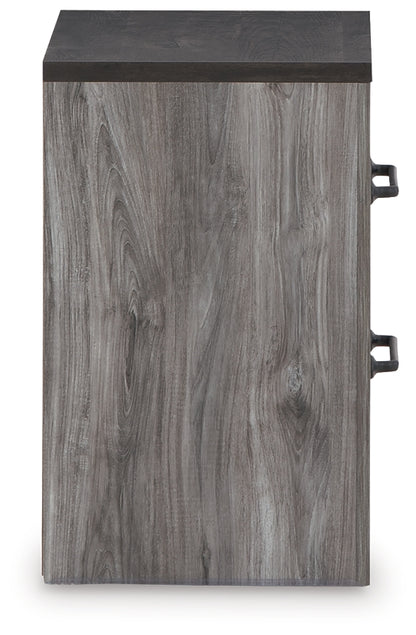 Mesita de noche de dos cajones Bronyan