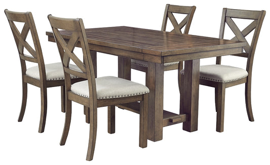 Mesa de comedor Moriville y 4 sillas