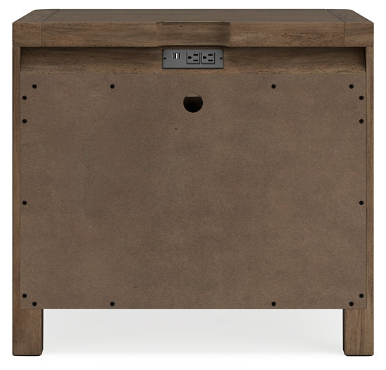 Mesita de noche de dos cajones Cabalynn