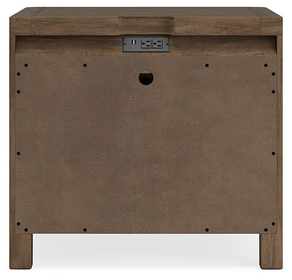 Mesita de noche de dos cajones Cabalynn