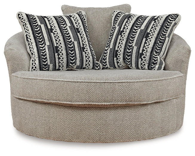 Silla giratoria extragrande con acento Calnita