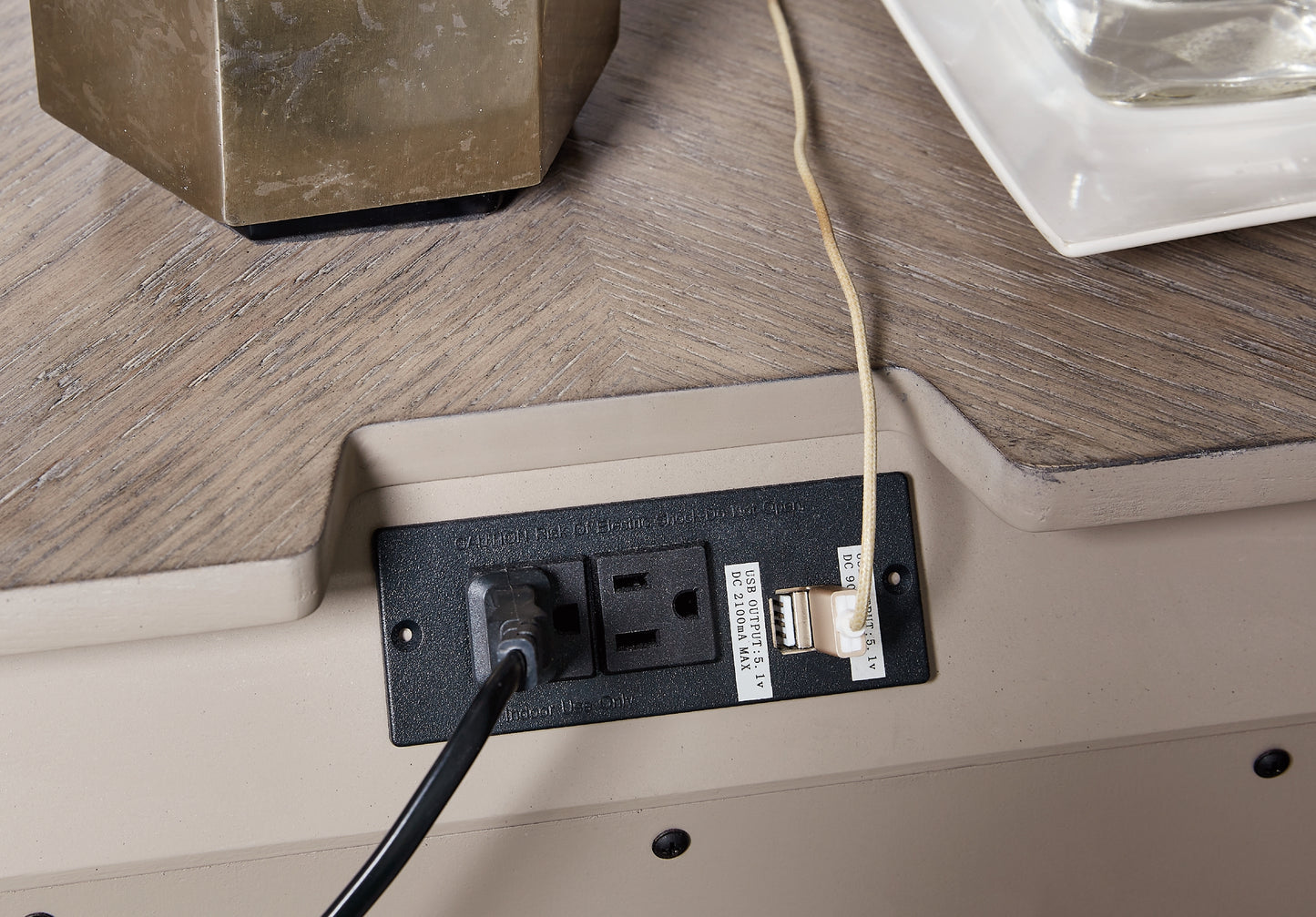 Mesita de noche de tres cajones Blairhurst