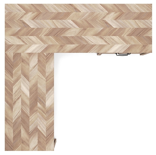 Escritorio Battelle de 60" para oficina en casa con retorno