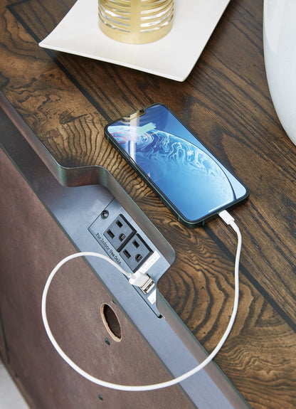 Mesita de noche de tres cajones Maylee