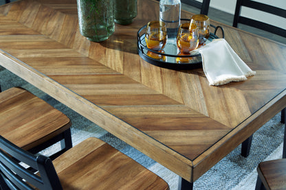 Juego de mesa Blondon RECT DRM (7 piezas)