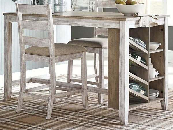 Mesa de mostrador rectangular Skempton con almacenamiento