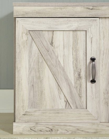 Centro de entretenimiento Bellaby de 4 piezas con chimenea eléctrica