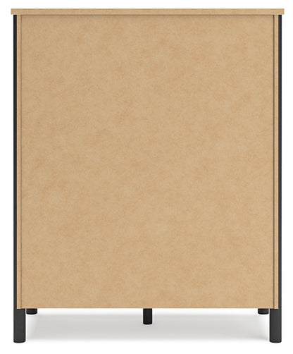 Cómoda ancha de cinco cajones Cadmori