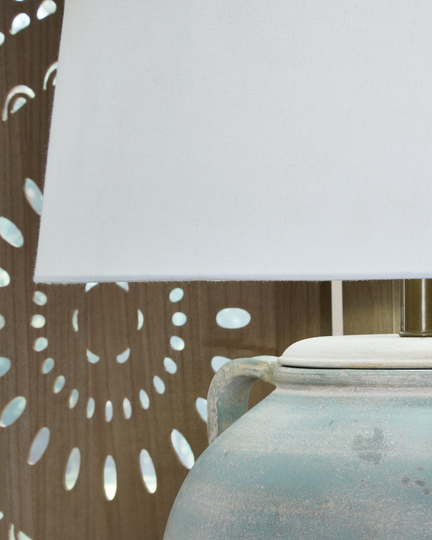 Lámpara de mesa de terracota Shawburg (1 unidad)