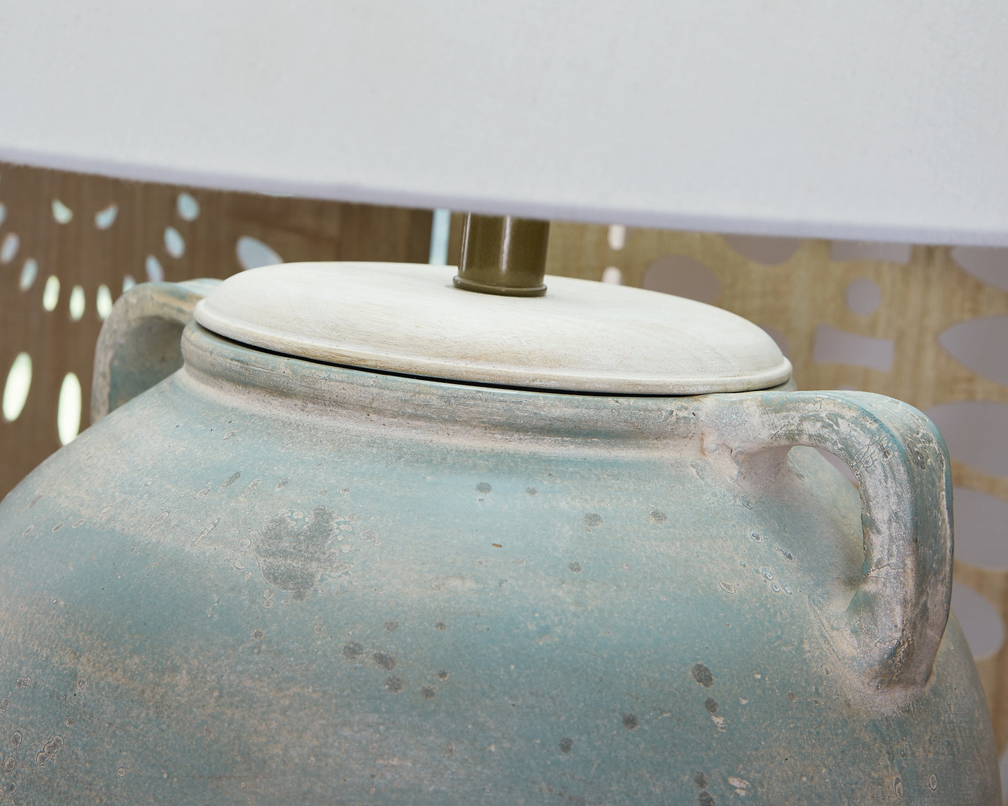 Lámpara de mesa de terracota Shawburg (1 unidad)