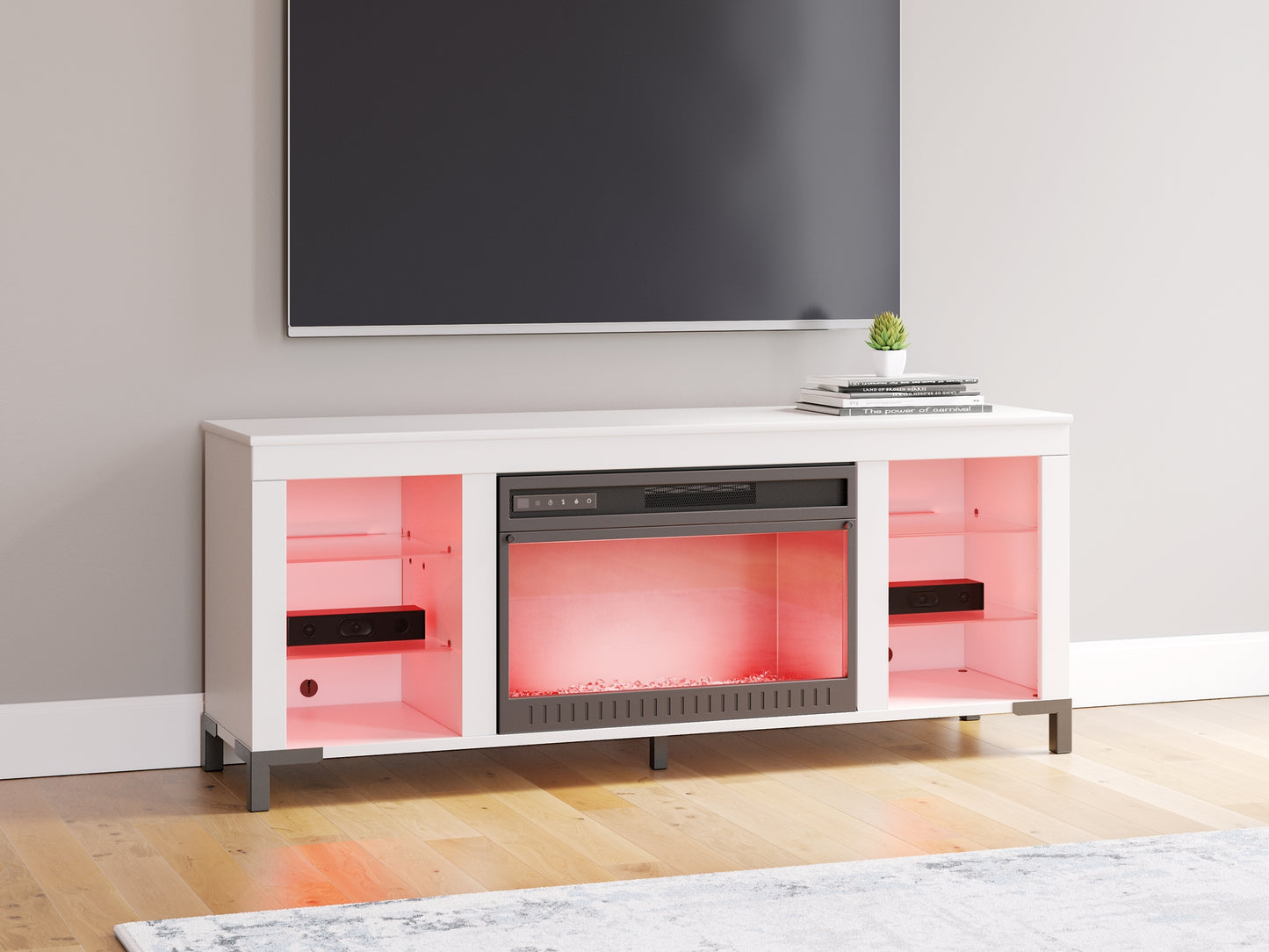 Mueble de TV con chimenea Brollevi