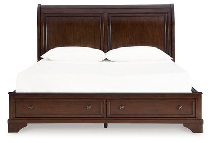 Trellington King Sleigh Storage Bed