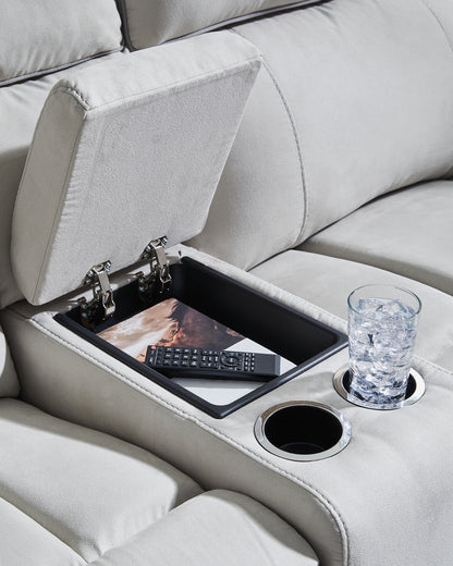 Seccional reclinable eléctrico de 3 piezas Social Pointe