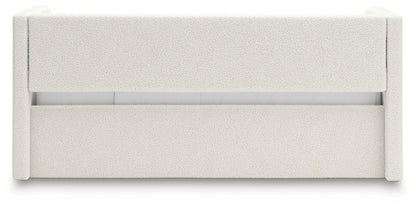 Cama de día tapizada individual Arloster con almacenamiento