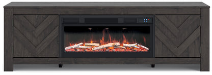 Cayboni 71" TV Stand with Electric Fireplace