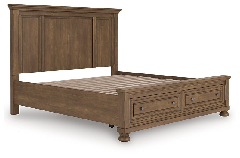 Cama Feddinger King con almacenamiento y paneles
