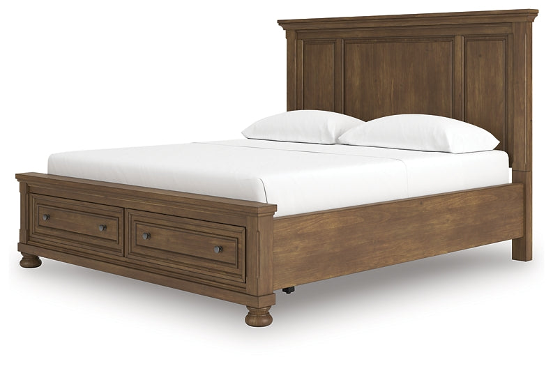 Cama Feddinger California King con almacenamiento y paneles