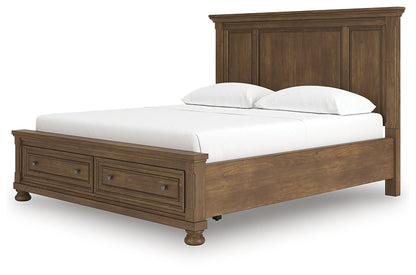 Cama Feddinger California King con almacenamiento y paneles