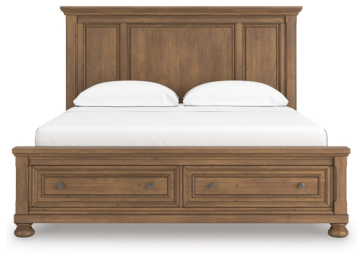Cama Feddinger California King con almacenamiento y paneles