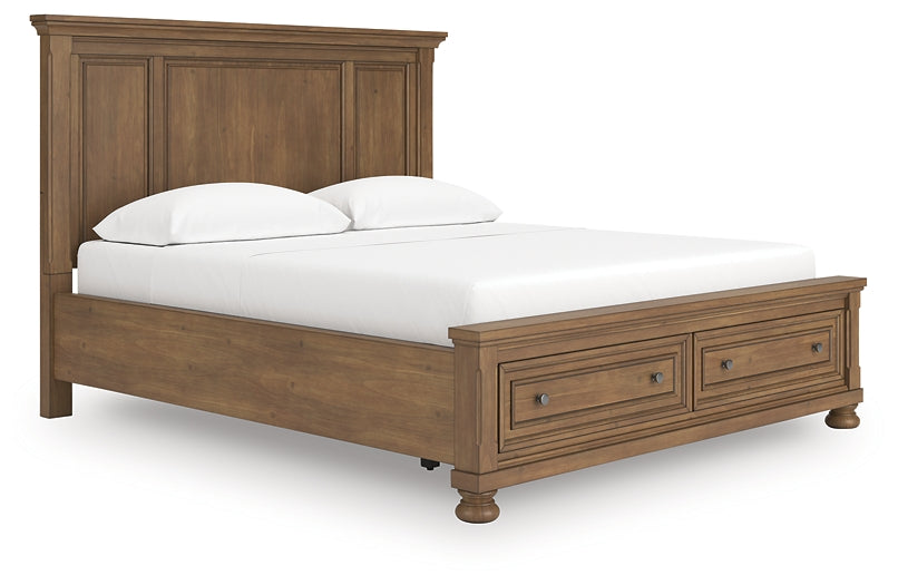 Cama Feddinger California King con almacenamiento y paneles