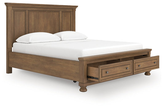 Cama Feddinger California King con almacenamiento y paneles