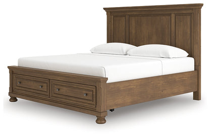 Cama Feddinger King con almacenamiento y paneles