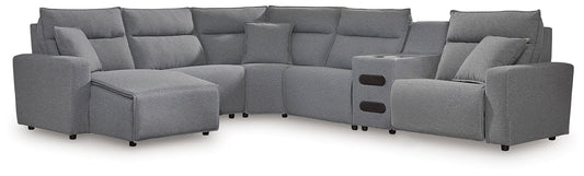 ModMax II 6-Piece Reclining Sectional with Chaise and Audio Console