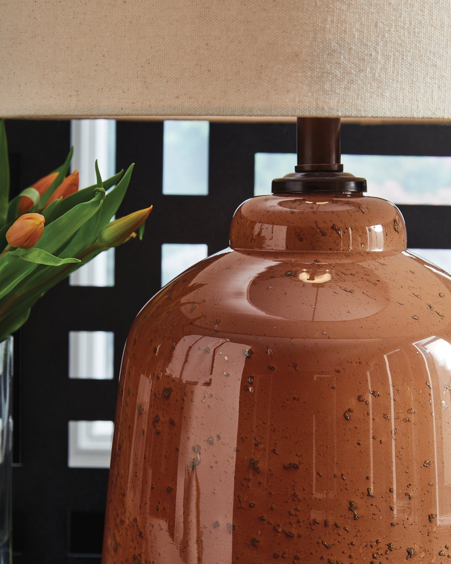 Lámpara de mesa de cristal Aaleahya (1 unidad)