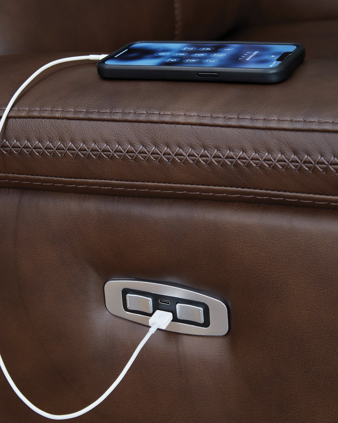 Seccional reclinable eléctrico Bleckley de 6 piezas