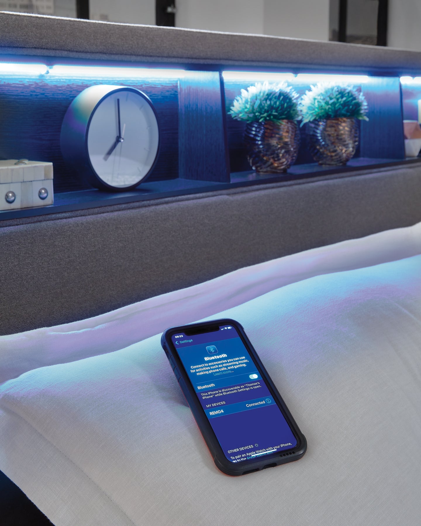 Cama tapizada California King de Verishaw