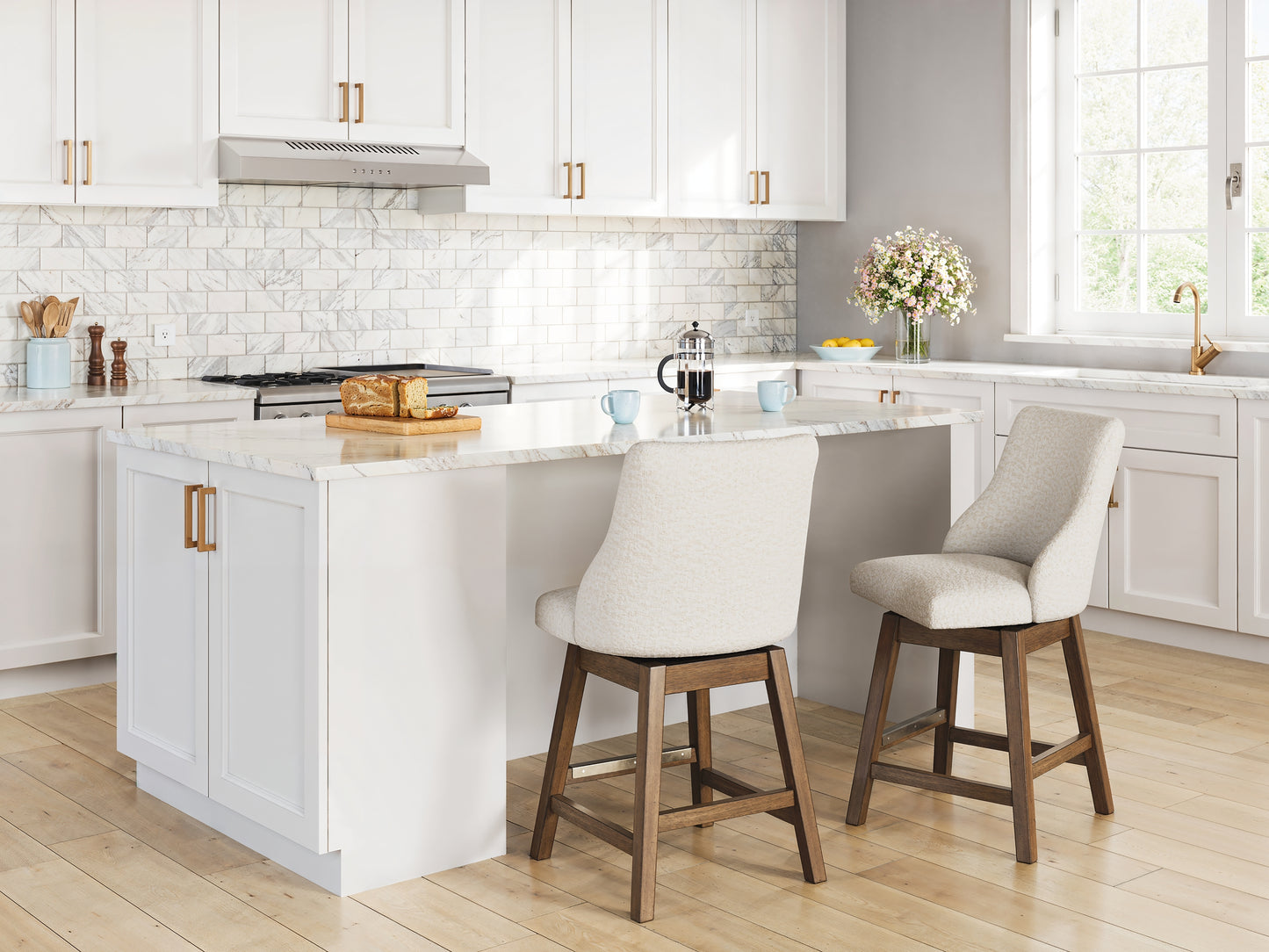 Taburete de bar tapizado Cabalynn (2 unidades)