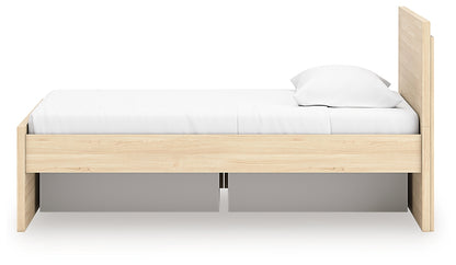 Onita Twin Panel Platform Bed with 1 Side Storage
