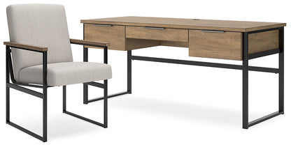 Montia Home Office Desk with Chair and Storage