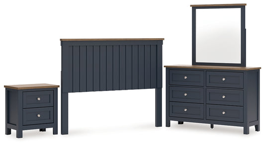 Landocken Queen Panel Headboard, Dresser, Mirror and Nightstand