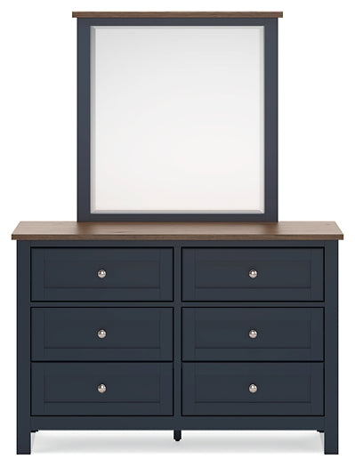 Landocken Twin Panel Bed, Dresser and Mirror