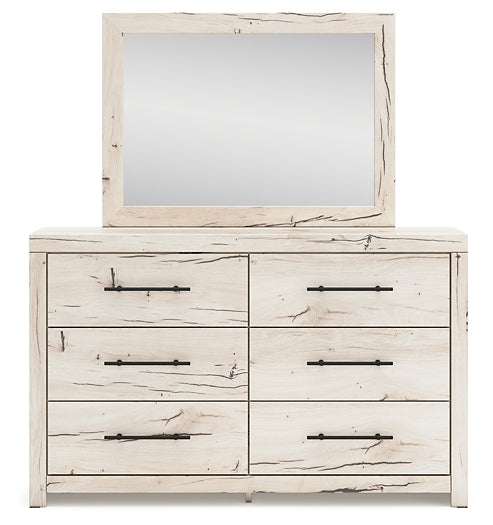 Lawroy Twin Panel Bed with Storage, Dresser, Mirror, Chest and Nightstand