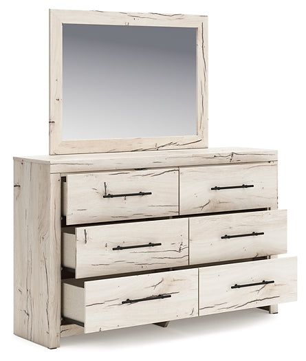 Lawroy Full Panel Bed, Dresser, Mirror, Chest and Nightstand