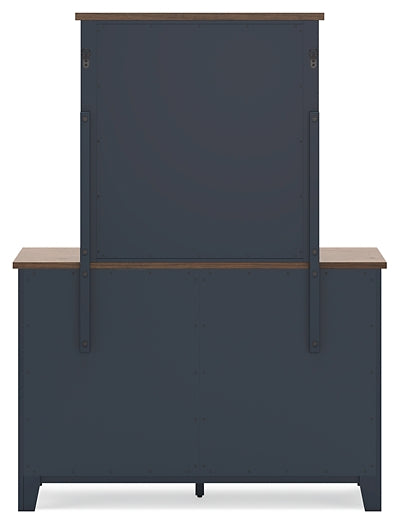 Landocken Full Panel Bed, Dresser and Mirror