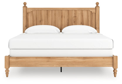 Aleaport King Panel Bed with Mirrored Dresser