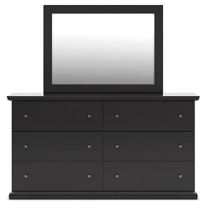 Maribel Full Panel Bed, Dresser and Mirror