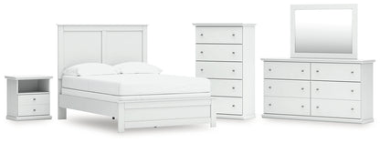 Bostwick Shoals Full Panel Bed, Dresser, Mirror, Chest and Nightstand