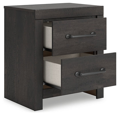 Hollivern King Panel Bed, Dresser, Mirror and Nightstand