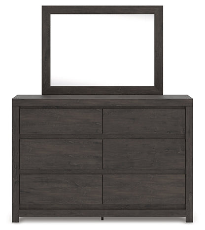 Fraluna King Panel Storage Bed, Dresser and Mirror