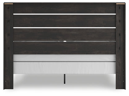 Hollivern King Panel Bed, Dresser, Mirror, Chest and Nightstand