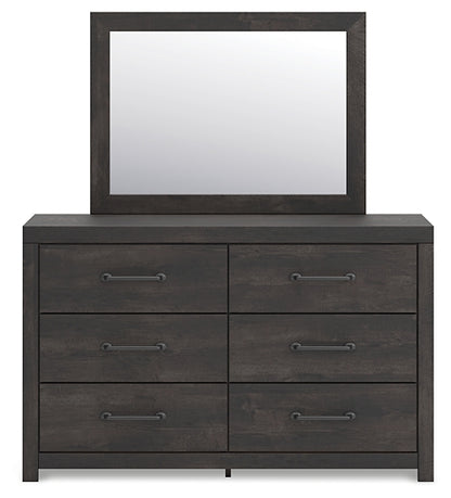 Hollivern Full Panel Bed, Dresser, Mirror and Nightstand