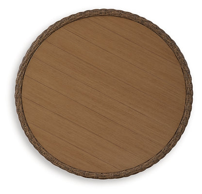 Double Point Round Cocktail Table