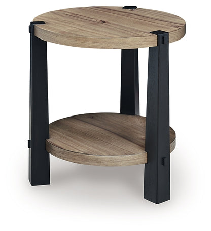 Ridgester Round End Table